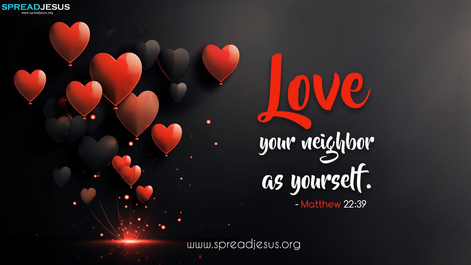 Jesus Bible Quotes Wallpapers Matthew 22 39 - Free Christian Wallpaper Download