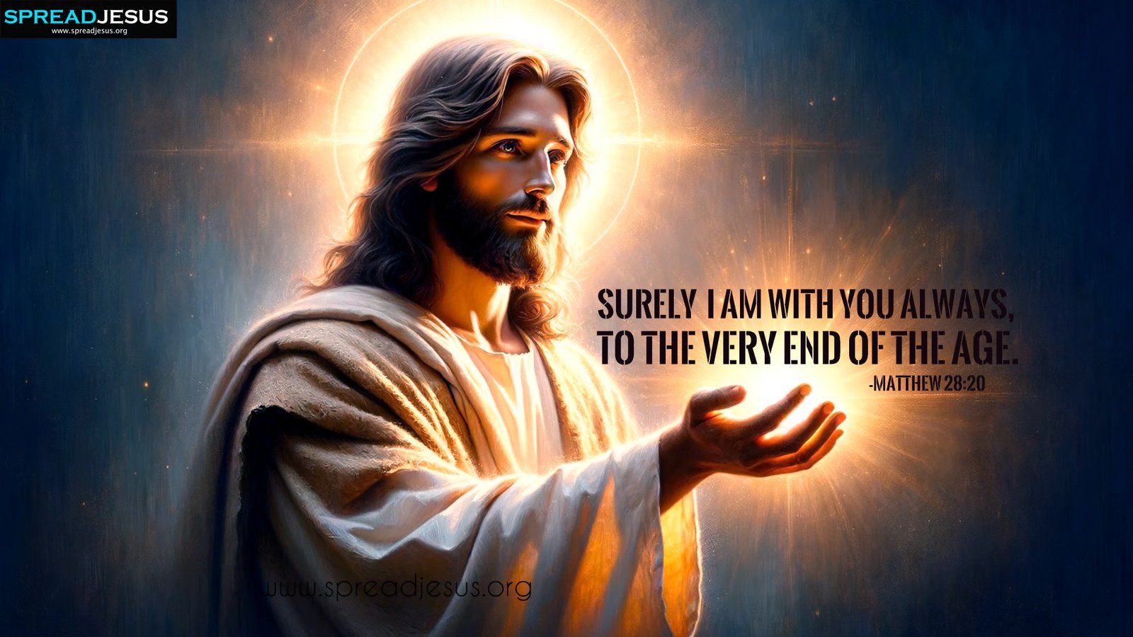 Jesus Christ Bible Quote Matthew 28 20   Inspirational Wallpaper - Free Christian Wallpaper Download