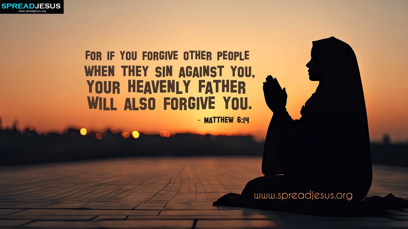 Jesus Christ Bible Quote Wallpapers Matthew 6 14 - Free Christian Wallpaper Download