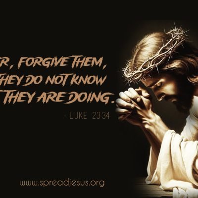 Jesus Christ Bible Quote Wallpapers Luke 23 34 - Free Christian Wallpaper Download