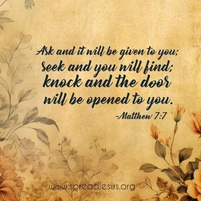 Jesus Christ Bible Quote Wallpapers Matthew 7 7 - Free Christian Wallpaper Download